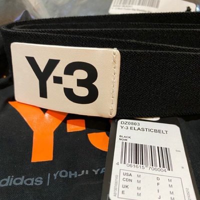 特價2280 Y3皮帶Y-3腰帶logo款2019年春夏全新正品少量到貨現貨山本耀司adidas Yohji Yamamoto