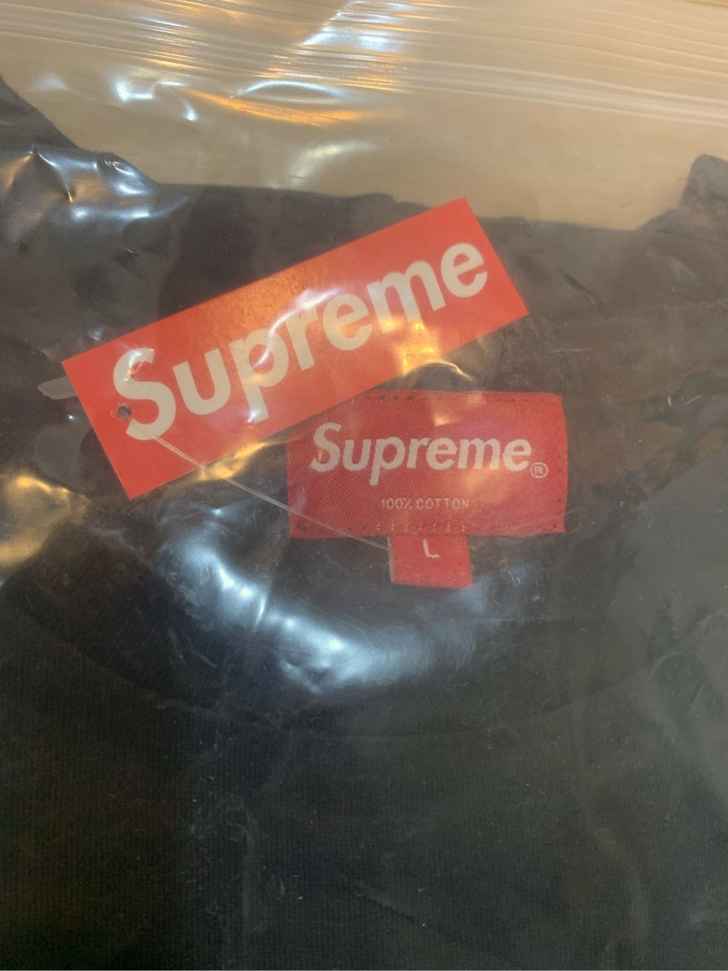 Supreme 20SS Small Box logo Tee black 黑色t恤L號全新真品附防塵袋 
