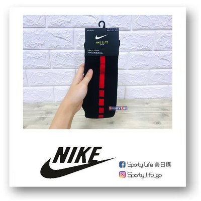 【SL美日購】NIKE Elite Crew Socks 菁英襪 黑紅 籃球襪 長襪 精英襪 襪子 SX7622-010