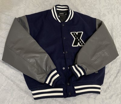 [SSS] XLARGE OG VARSITY JACKET 皮革棒球外套