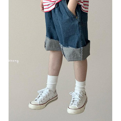 S~XL ♥褲子(BLUE) CREAM BBANG-2 24夏季 CBG240418-049『韓爸有衣正韓國童裝』~預購