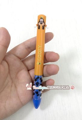 (現貨在台)日本正品Disney迪士尼日本製 可愛原子筆 雙色筆 兩色 紅色黑色 立體耳朵 高飛狗款