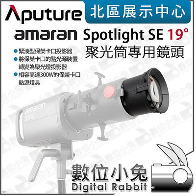 數位小兔【Aputure 愛圖仕 amaran Spotlight SE 19° Lens 聚光筒專用鏡頭】聚光燈 保榮卡口 公司貨 300C