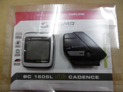 [ㄚ順雜貨鋪] 全新SIGMA BC 1606L DTS CADENCE 夜光 無線碼錶
