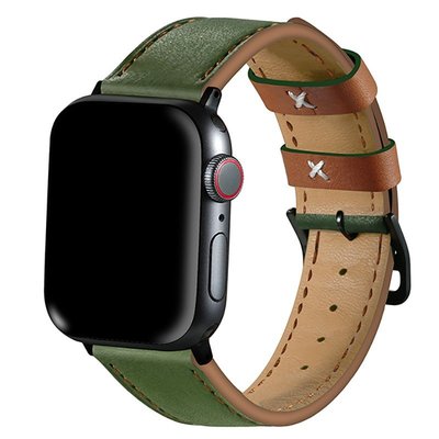 iwatch 4/5/6/SE 真皮皮帶 蘋果手錶Apple watch1/2/3代錶帶 40 44mm男女通用錶帶