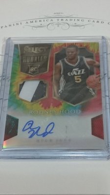 NBA RODNEY HOOD 新人Patch球衣簽名卡 (限量25張) (21/25)