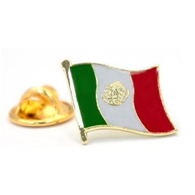 【A-ONE】Mexico 墨西哥國旗 紀念配飾 金屬胸針 紀念別針 國旗飾品 金屬胸章 配飾 升旗