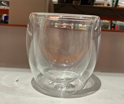 雙層玻璃杯 250毫升*1 咖啡杯 水杯 酒杯 玻璃杯 不燙手杯 隔熱杯 透明杯