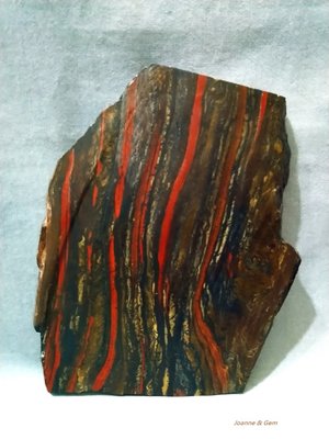 帶狀鐵岩 Banded Iron Formation(鐵虎眼)#11~地球古老的沉積岩，來自26億年前的太古宙鐵岩
