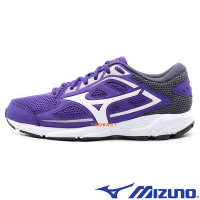 Mizuno K1GA-220403 紫×灰×白 SPARK 7 基本款慢跑鞋/X10外底/ 130M