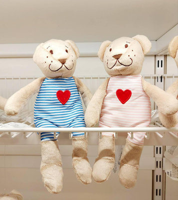IKEA 小熊FABLER BJÖRN 填充玩具 21公分 娃娃 熊熊 填充玩具 玩具 安撫娃娃