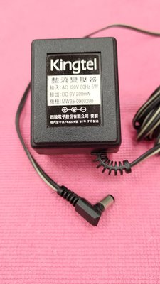 Kingtel無線電話專用變壓器 110V 適用/型號：MW35-0900200/9V/200mA