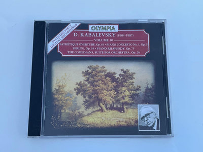 【二手】OLYMPIA 卡巴列夫斯基 春天 第二鋼琴協奏曲CD40838卡帶 CD 黑膠