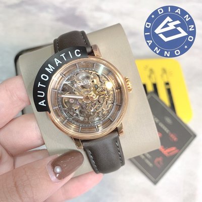 帝安諾-實體店面 FOSSIL 手錶 時尚 簡約 皮錶帶 經典 鏤空 機械 美錶 ME3089 ⌚️?