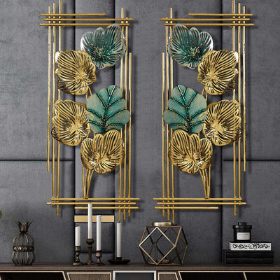 現代歐式鐵藝掛件墻面裝飾客廳背景墻玄關金屬壁飾創意搖錢樹壁掛
