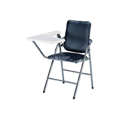 【〜101辦公世界〜】白宮電鍍皮面課桌椅、折合式大學椅…新竹以北免運費