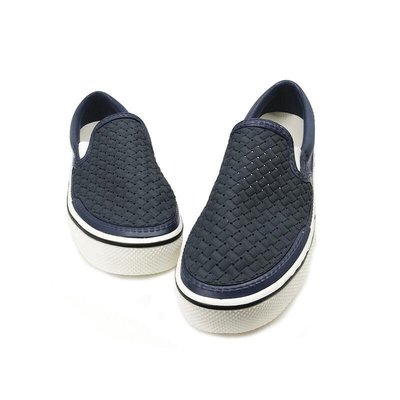 下殺-Ponic&Co美國加州環保防水編織懶人鞋-深藍色(男女)