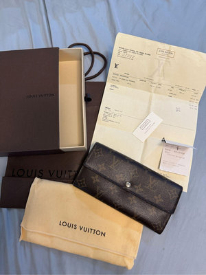 Louis Vuitton LV 長夾 m61734 發財夾 二手 真品