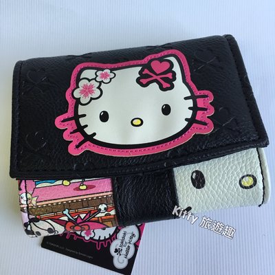 [Kitty 旅遊趣] Hello Kitty 短夾及零錢包 皮夾 凱蒂貓 短皮夾 隔層多 tokidoki限定款