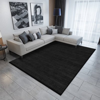 特賣-地毯 地墊 家具 素黑色地毯  純黑色地毯  漸變黑地毯 漸變灰地毯  客廳大體壇  臥室床邊毯  極簡風地毯