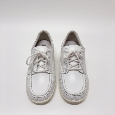 《福利品競標區》【L02-4 白 25 (24 cm)】 純色  後增高 鞋帶款 小白鞋