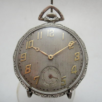 【timekeeper】 1920年代瑞士製Krysler Watch Co. Art Deco風格懷錶(免運)