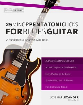 《電子書》25 Minor Pentatonic Licks for Blues Guitar 藍調吉他