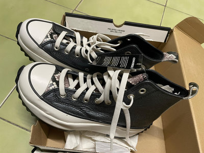【全新品】Converse Run Star Hike 男女鞋 黑色 鋸齒 厚底 休閒鞋 US7.5 / 25.5cm