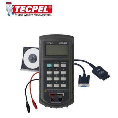 TECPEL泰菱電子 》手持式LCR電錶 LCR-612 (RS-232) 1K Hz / 120Hz LCR電表