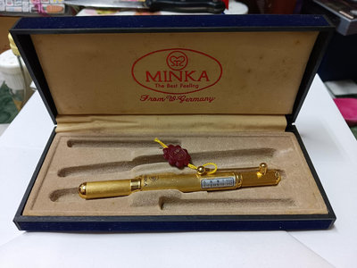 MINKA名家筆3吋金絲型鋼筆