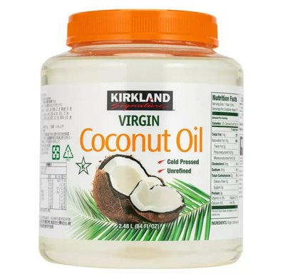 Costco Grocery好市多「線上」代購《Kirkland科克蘭 冷壓初榨椰子油2.48公升》#1076366
