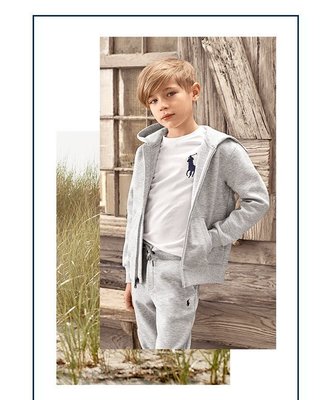 【Polo Ralph Lauren】RL 大男童 大馬短袖T恤 數字3 純棉 素面短t 圓領短袖T恤 白色 潮T