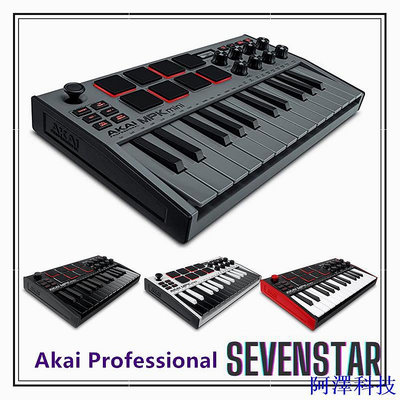 阿澤科技日本直送 Akai Professional MIDI 鍵盤 MPK MINI MK3 第三代 主控鍵盤控制器