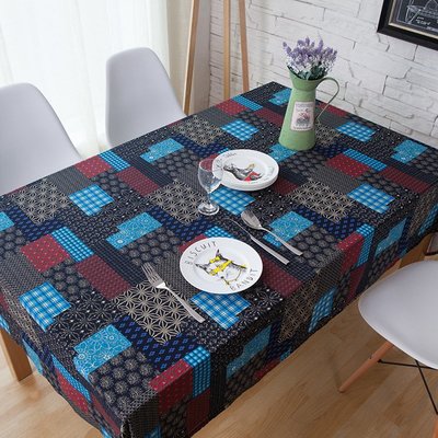 桌巾民族風日式布藝棉麻餐廳桌布和風長方形桌巾茶幾布臺布床頭柜蓋布