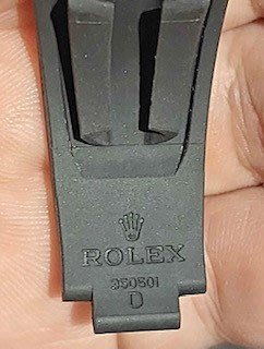 全新rolex 350501D OYSTERFLEX 橡膠錶帶 只有一條 20收16 DAYTONA和遊艇摺疊扣專用