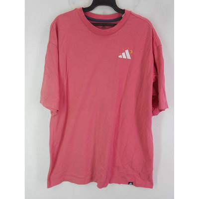 男 ~【ADIDAS】粉紅色運動休閒T恤 S號(5B125)~99元起標~