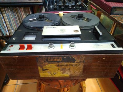 古董級.sony.tc-6250盤式錄音座.付盤帶.