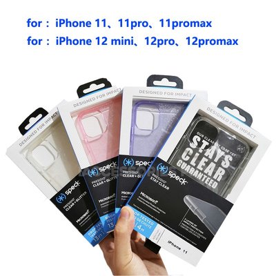 Speck Presidio軍規防摔保護殼iPhone 14 13 12 11 pro max閃粉透明手機殼-337221106