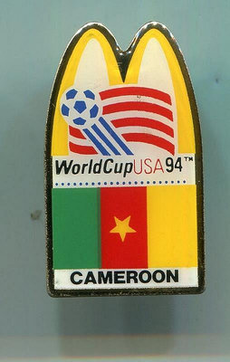1994年 美國 世界杯足球 FIFA 章 徽章 麥當勞 喀麥隆