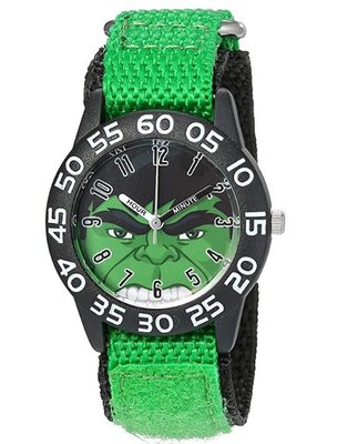 預購 美國 Marvel Hulk 復仇者聯盟 浩克 熱賣款 石英機芯 兒童 男童 手錶 指針學習錶 尼龍錶帶 生日禮