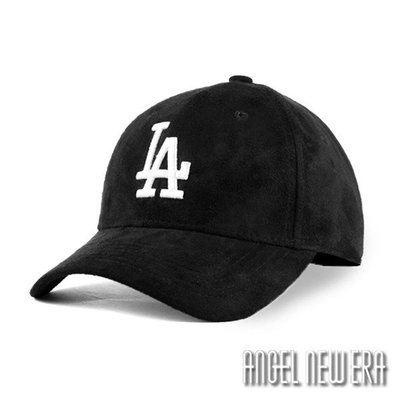 【PD帽饰】【MLB Old Fashioned Cap】LA 道奇 麂皮 老帽 經典黑 鴨舌帽【ANGEL NEW ERA 】