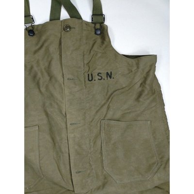 WW2 40s USN Bib Overalls N1 Deck Pants 美軍公發 甲板吊帶褲 Nigel cabourn 已售出