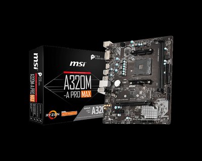 全新 MSI 微星 A320M-A PRO MAX AMD 主機板