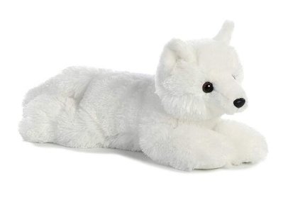 7985c 歐洲進口 限量品 好品質 北極狐狸白色狐狸動物絨毛娃娃可愛絨毛玩偶禮物仿真娃娃抱枕擺飾擺件禮品