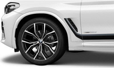 ✽顯閣商行✽BMW 德國原廠 M performance G01 X3 701M 21吋 輕量化鋁圈含胎組 輪圈配胎