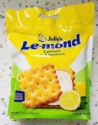 Julies 雷蒙德檸檬味夾心餅-袋裝272G(效期2024/12/08)市價129元特價79元