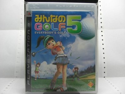 【PS3原版片】全民高爾夫5 - Everybody''s Golf 5 ☆(非BEST版)☆已拆極新☆