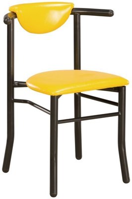 亞毅辦公家具 黃色烤漆椅 早餐椅餐廳椅 洽談椅 會議椅 休閒椅 房間椅