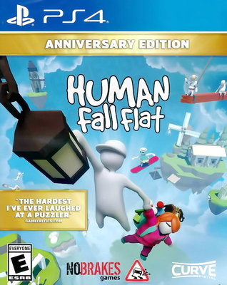 【全新未拆】PS4 人類 跌落夢境 周年紀念版 HUMAN: FALL FLAT ANNIVERSARY 中文版 台中