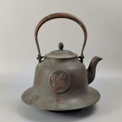 。大銅壺明治時期南部孝保形鑄銅制日本銅壺。使用過